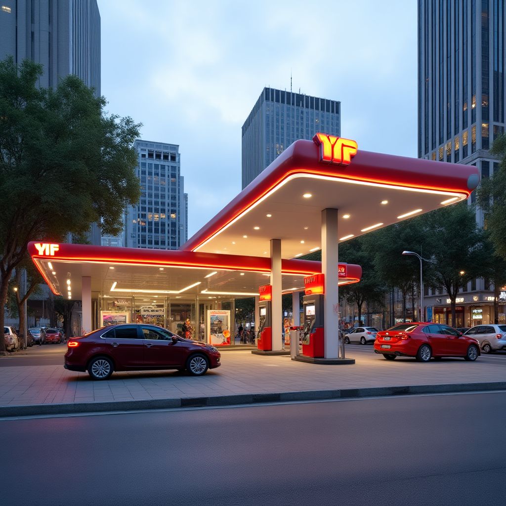 Estación YPF urbana
